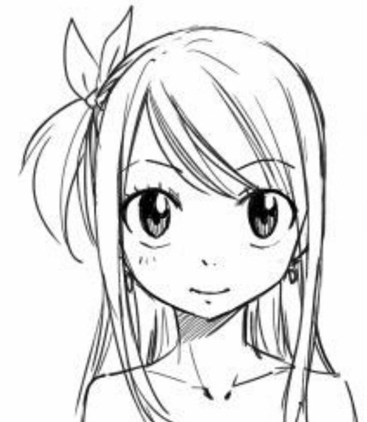 720x829 lucy drawing anime art - Lucy Drawing