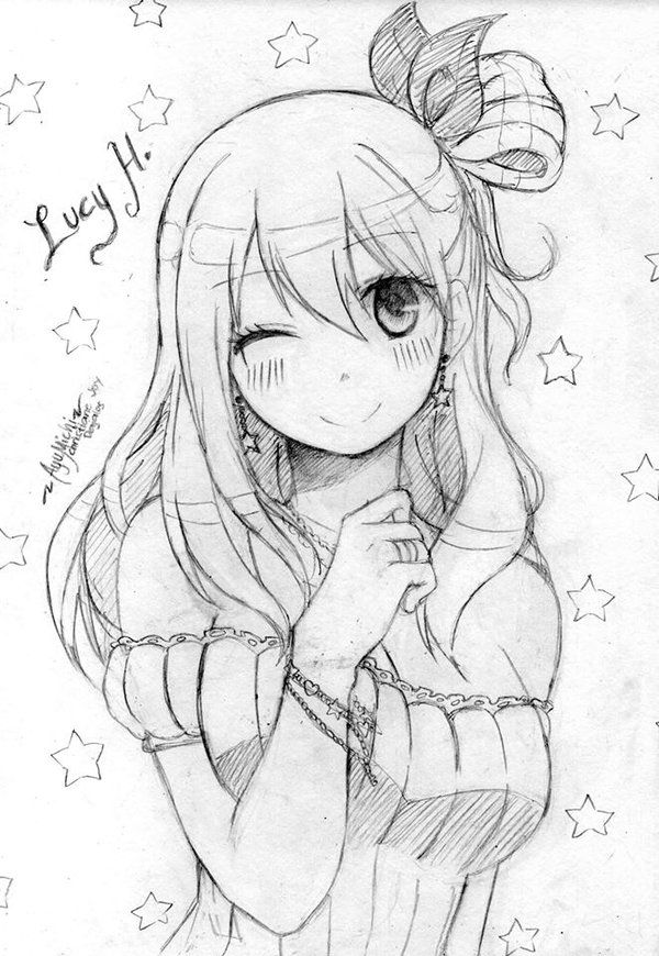 600x870 lucy heartfilia - Lucy Heartfilia Drawing