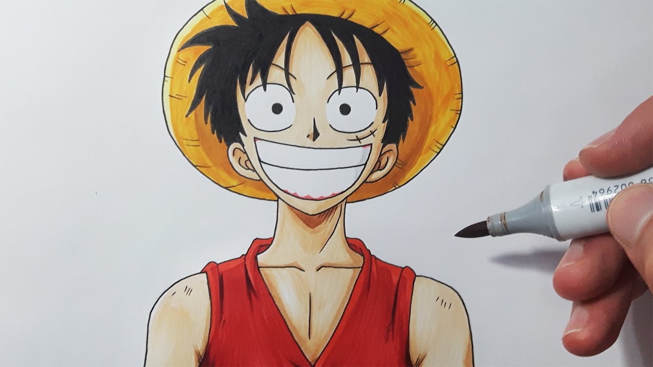 How To Draw Luffy - Luffy Drawing. 