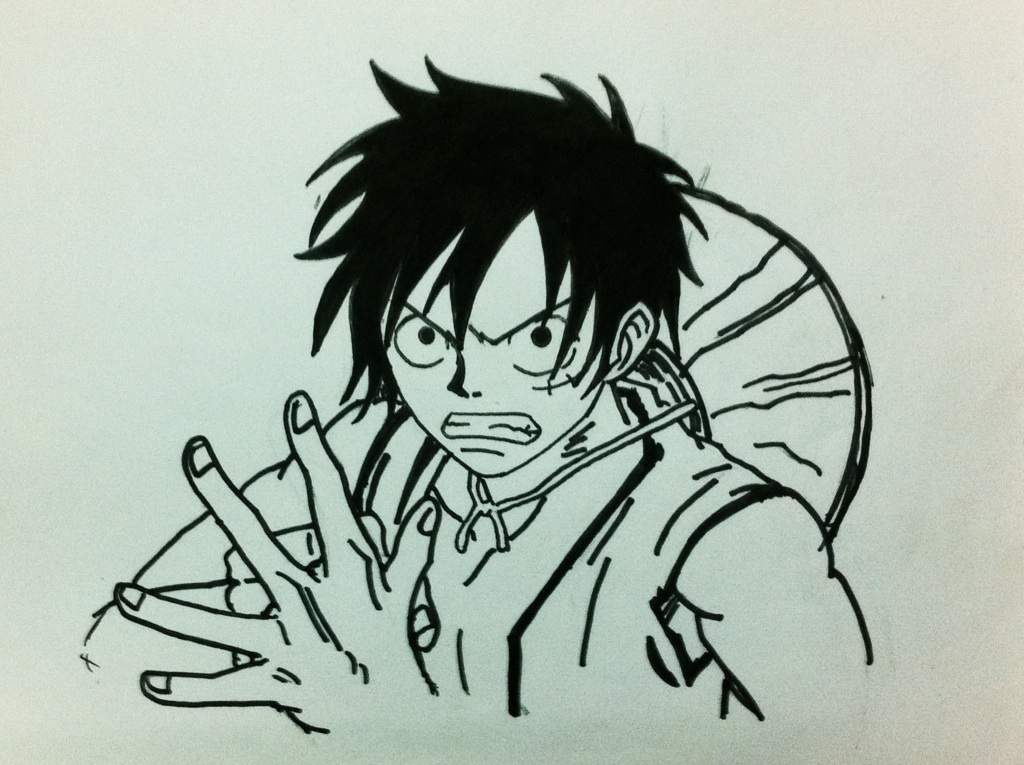 1024x765 Luffy Drawing One Piece Amino - Luffy Drawing