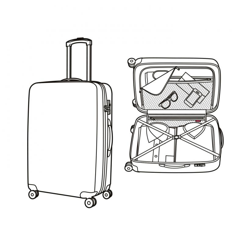 780x780 suitcase s special edition stamps - Luggage Drawing
