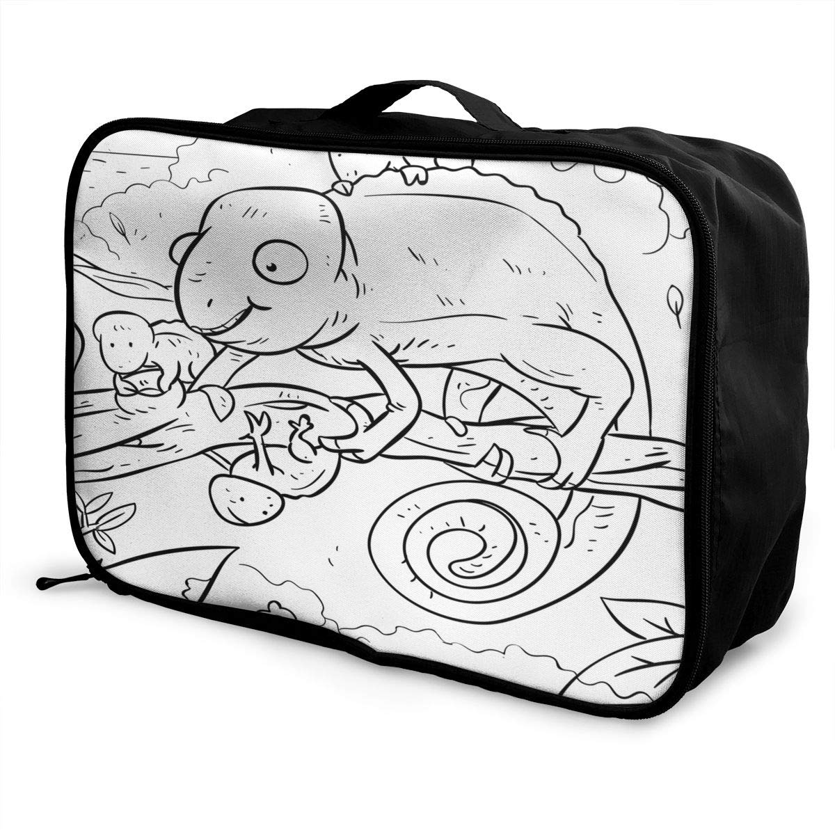 1200x1200 travel bags chameleon with chameleons portable tote - Luggage Drawing