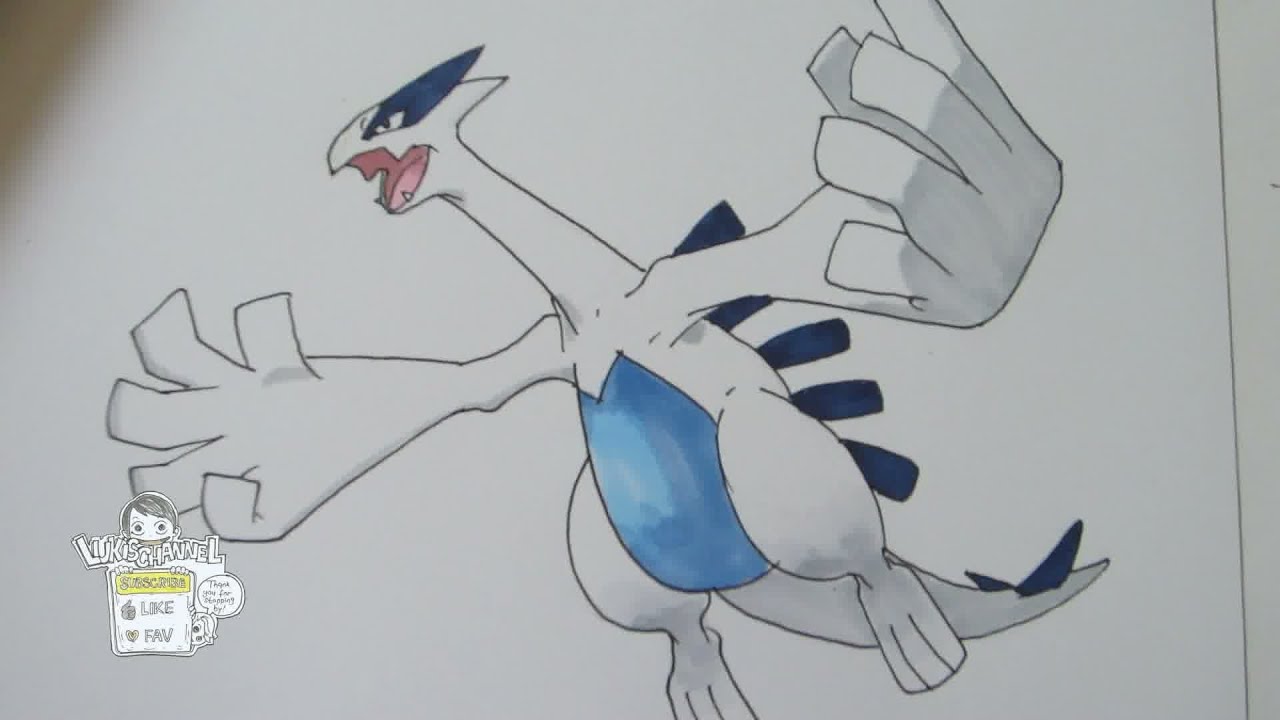 1280x720 How To Draw Pokemon Lugia - Lugia Drawing