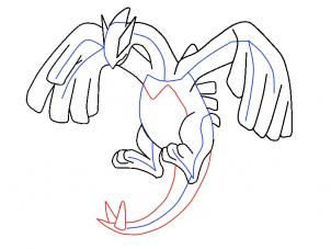 302x227 How To Draw Lugia - Lugia Drawing