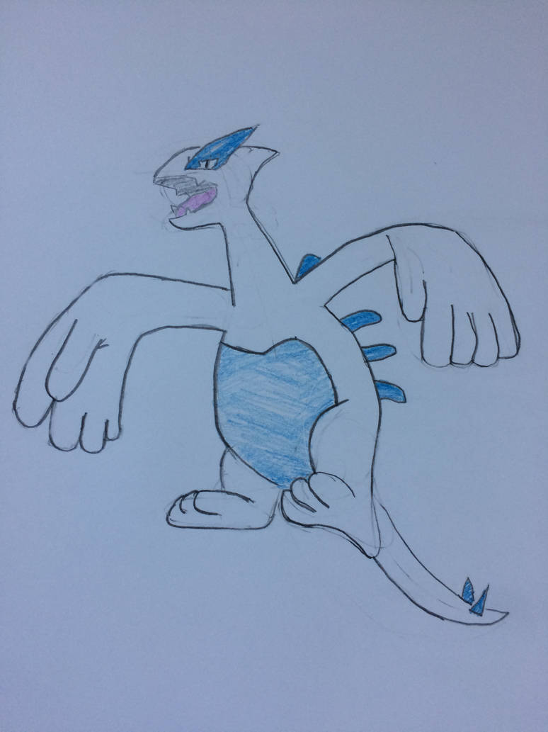 774x1033 Lugia Drawing - Lugia Drawing