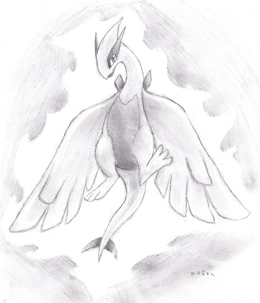 846x984 Lugia Drawing Free Download - Lugia Drawing