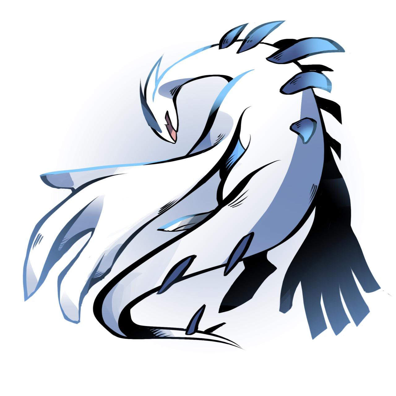 1280x1280 The Original Version Of That Lugia Drawing - Lugia Drawing