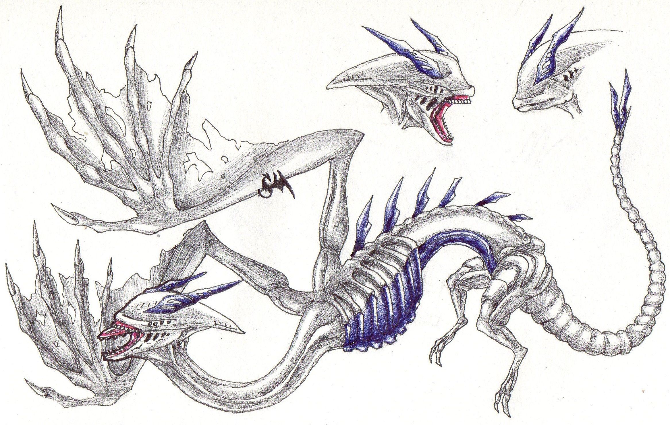 2333x1481 Deacon Lugia - Lugia Drawing