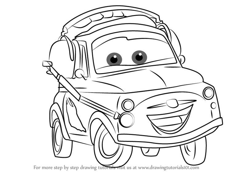 800x567 learn how to draw luigi from cars - Luigi Drawing