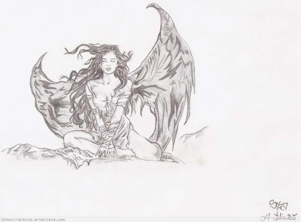 1024x757 Copia De De Luis Royo Alba Palomar - Luis Royo Drawings