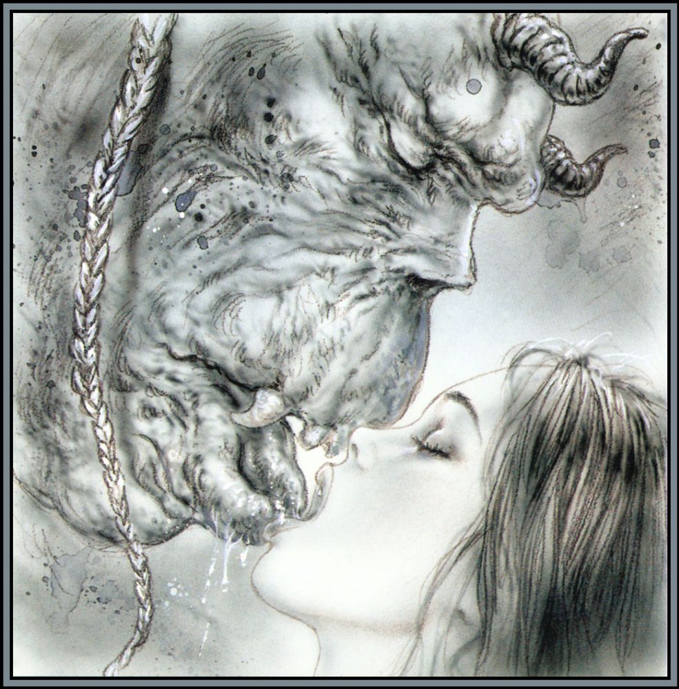 985x1000 Blue Prince - Luis Royo Drawings