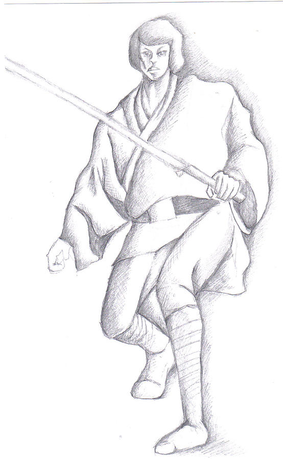 554x900 Luke Skywalker Drawing - Luke Skywalker Drawing