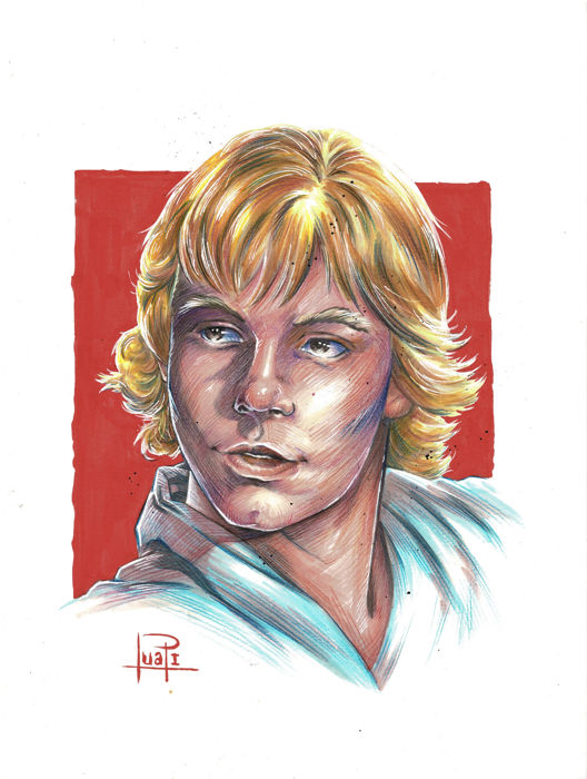 528x700 Luke Skywalker - Luke Skywalker Drawing