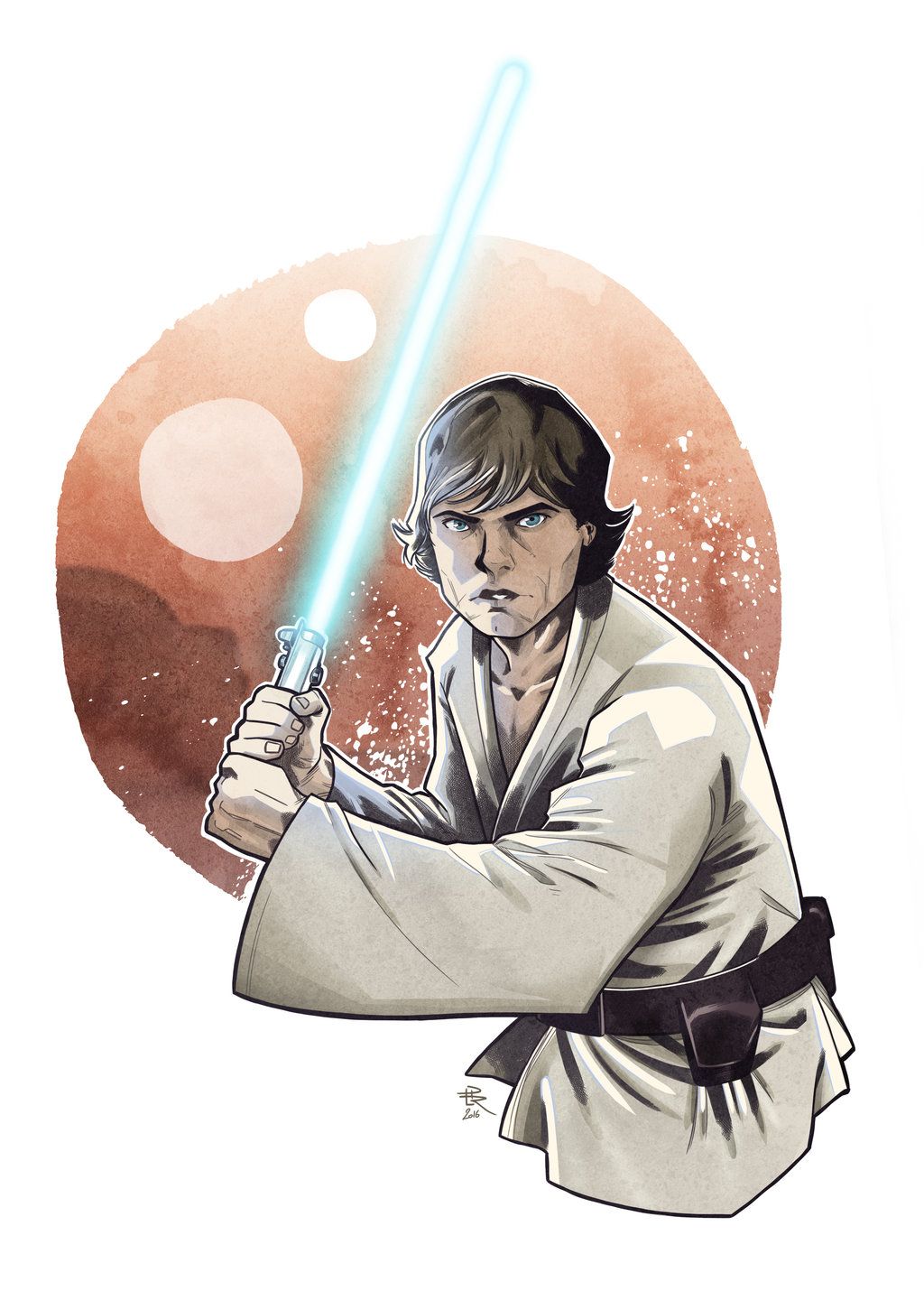 1024x1430 Star Wars Luke Skywalker^^ - Luke Skywalker Drawing