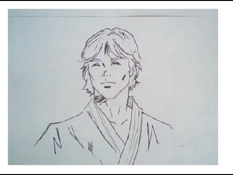 480x360 Drawing Faces - Luke Skywalker Drawing