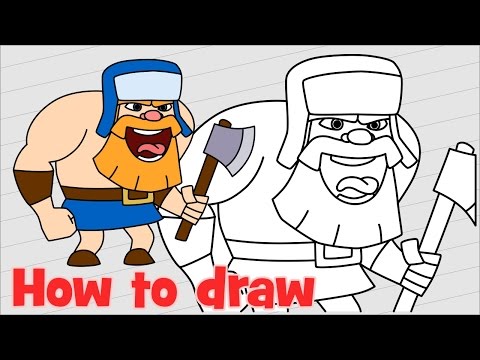 480x360 how to draw clash royale characters lumberjack - Lumberjack Drawing