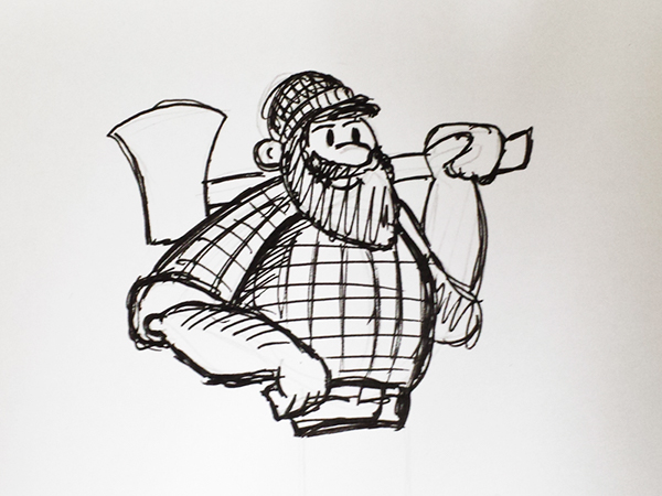 600x450 lumberjack on behance - Lumberjack Drawing