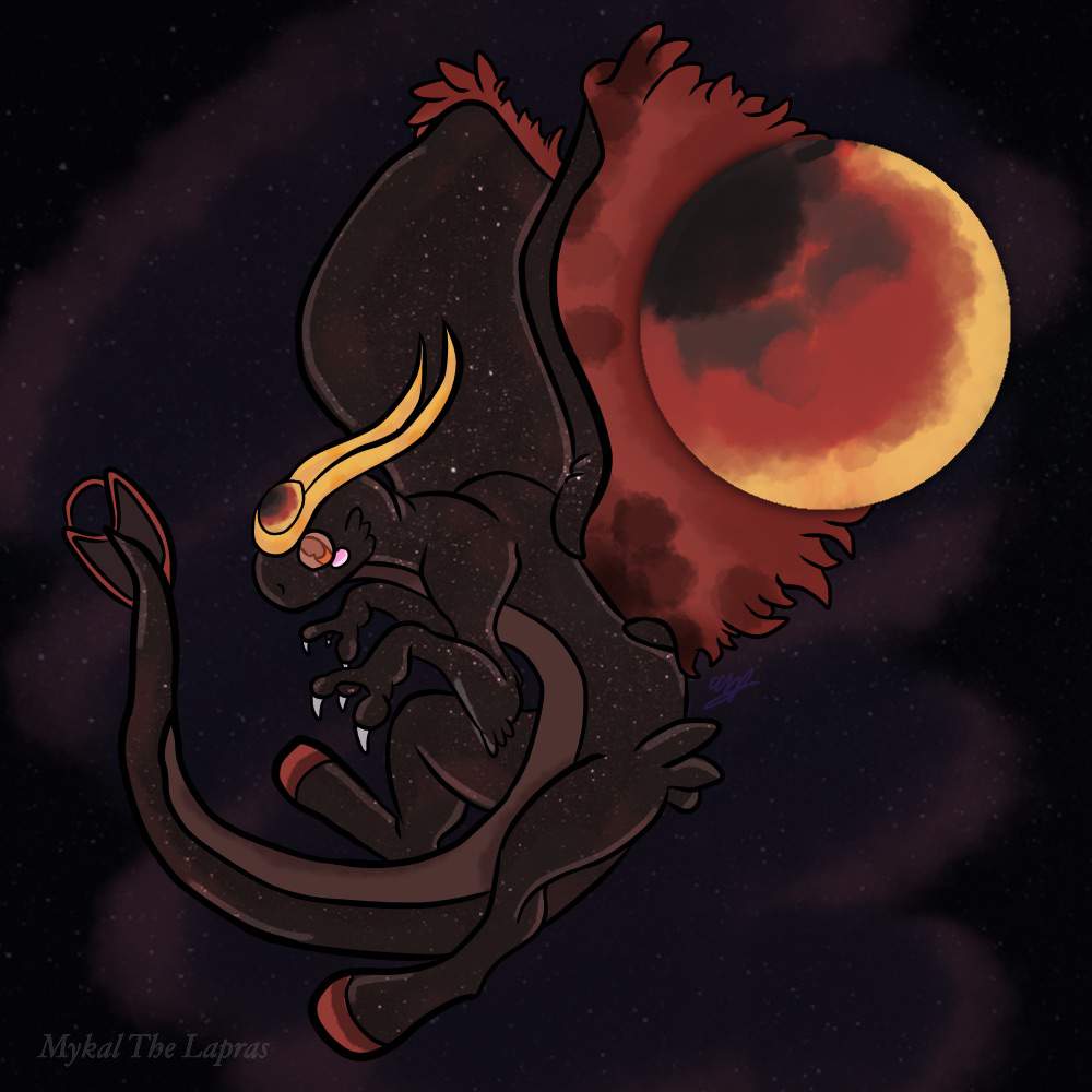 1000x1000 lunar eclipse aurora artdrawing amino amino - Lunar Eclipse Drawing