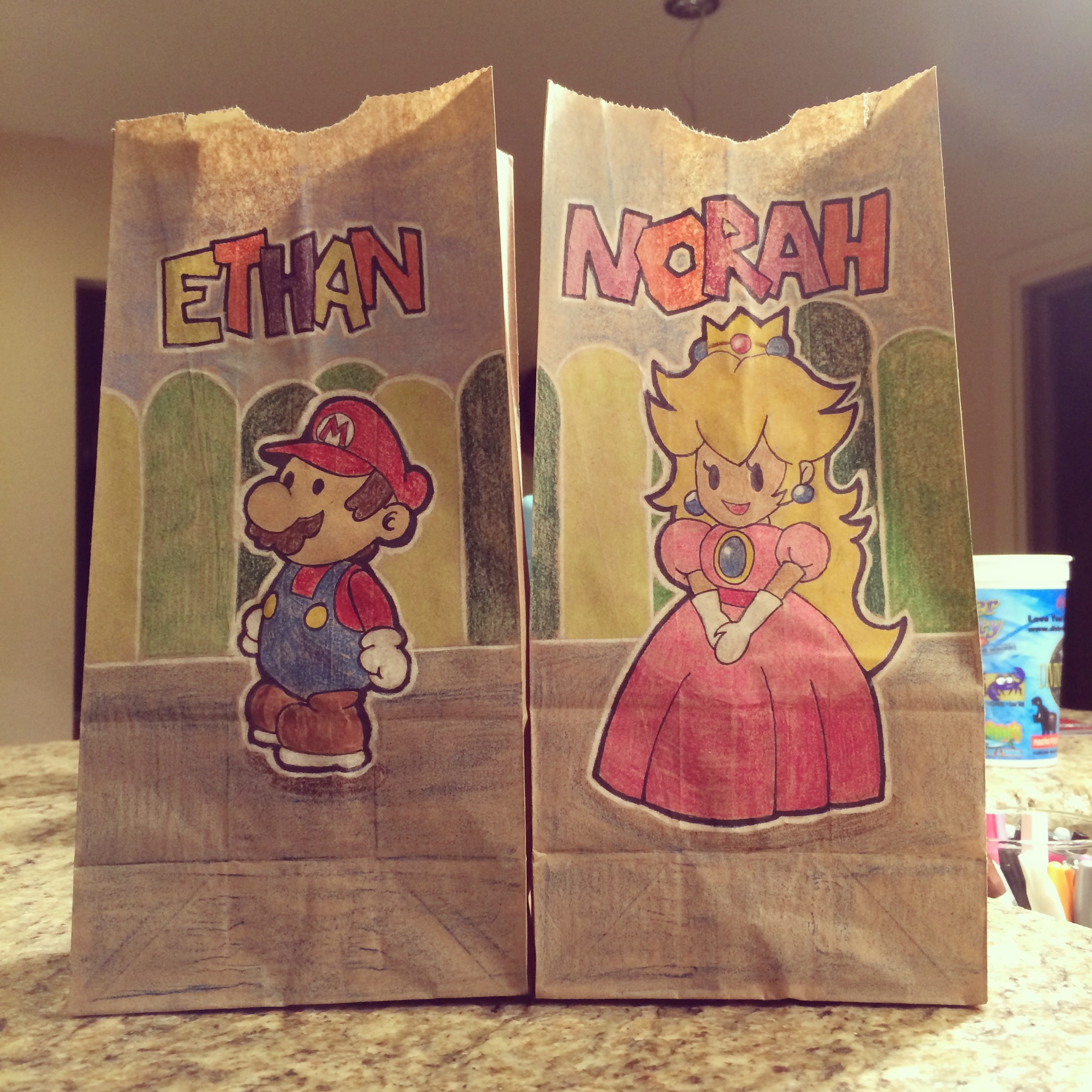 2048x2048 mom creates awesome lunch bag art for her kids - Lunch Bag Drawings