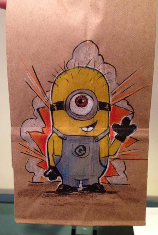 538x800 this dad has drawn on his son's lunch bag every day for straight - Lunch Bag Drawings