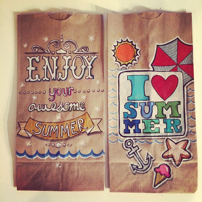 700x700 brown paper lunch bag art ckilgore - Lunch Bag Drawings