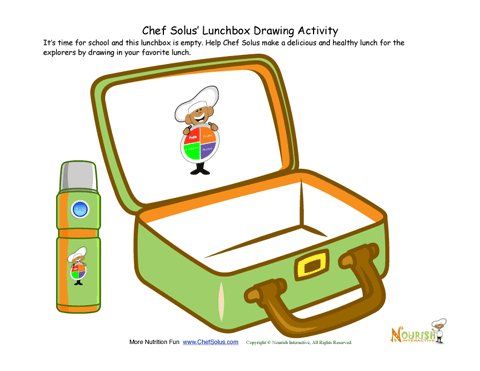 480x371 draw your healthy lunch foods in your lunchbox food drink - Lunch Box Drawing