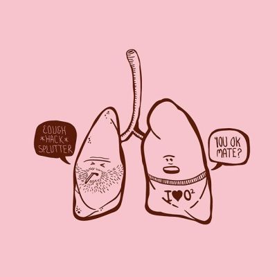 400x400 world lung cancer day! - Lung Cancer Drawing