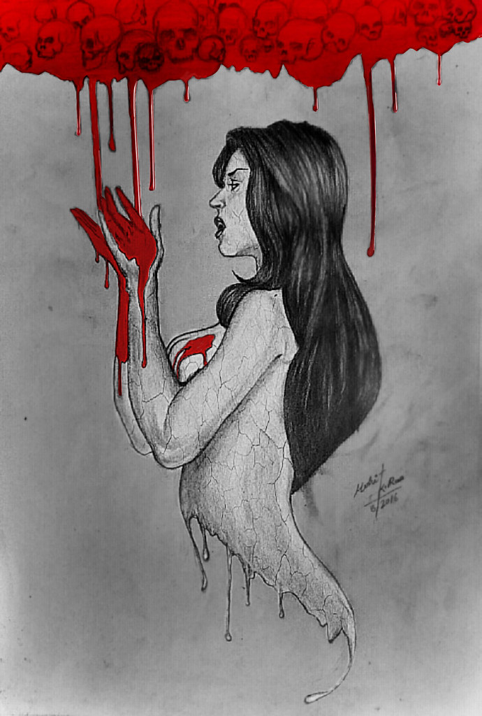 690x1024 the world's best photos of drawing and indianartist - Lust Drawing