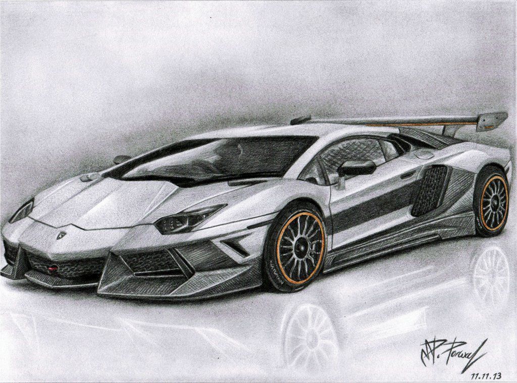 1024x760 Pencil Drawings Of Cars - Luxury Car Drawing