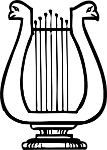 213x298 Lyre Instrument Clip Art - Lyre Drawing