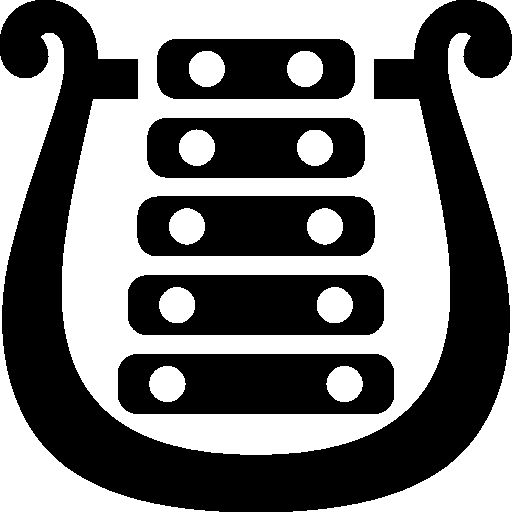 512x512 Music Bell Lyre Icon Windows Iconset - Lyre Drawing