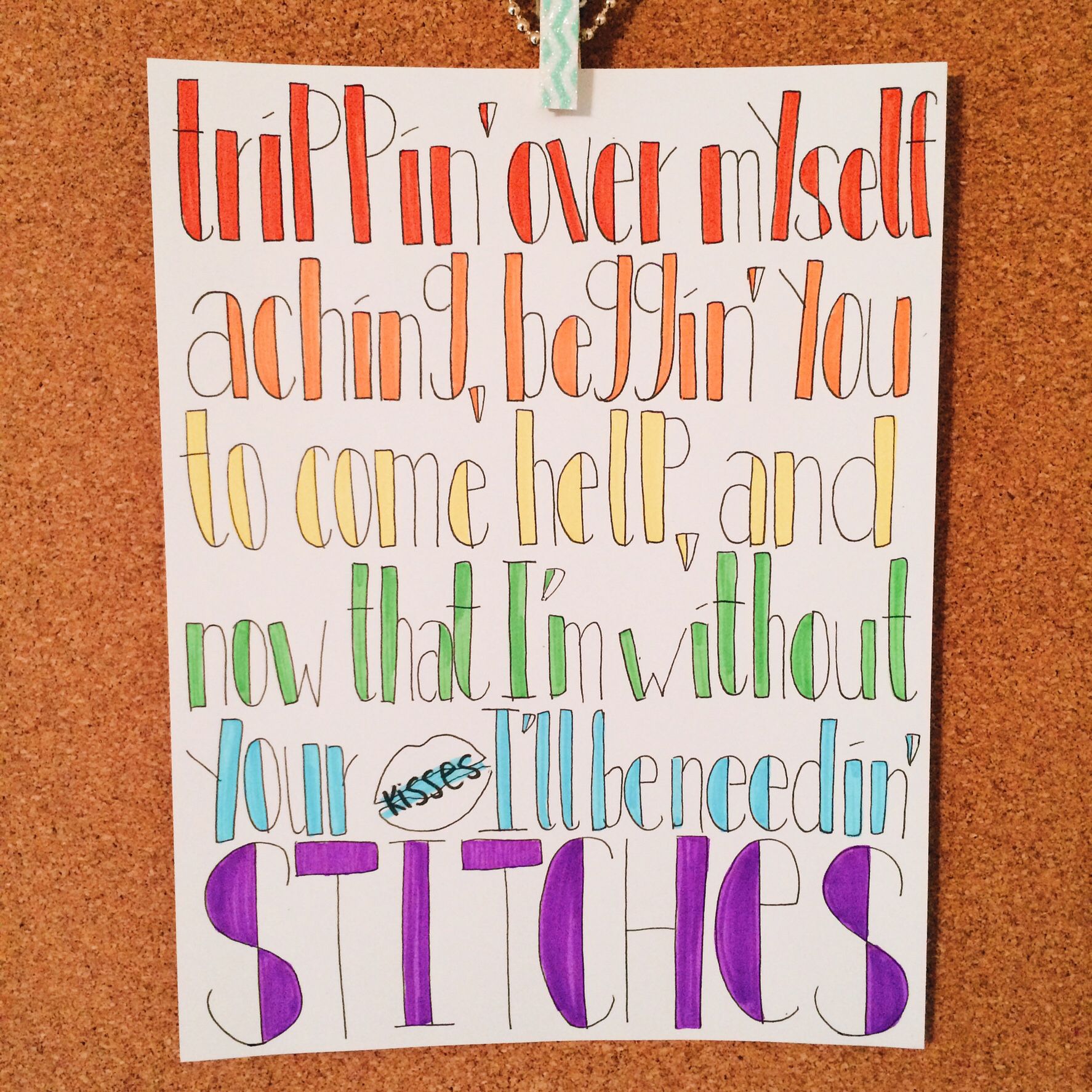 1774x1774 Stitches - Lyric Drawings