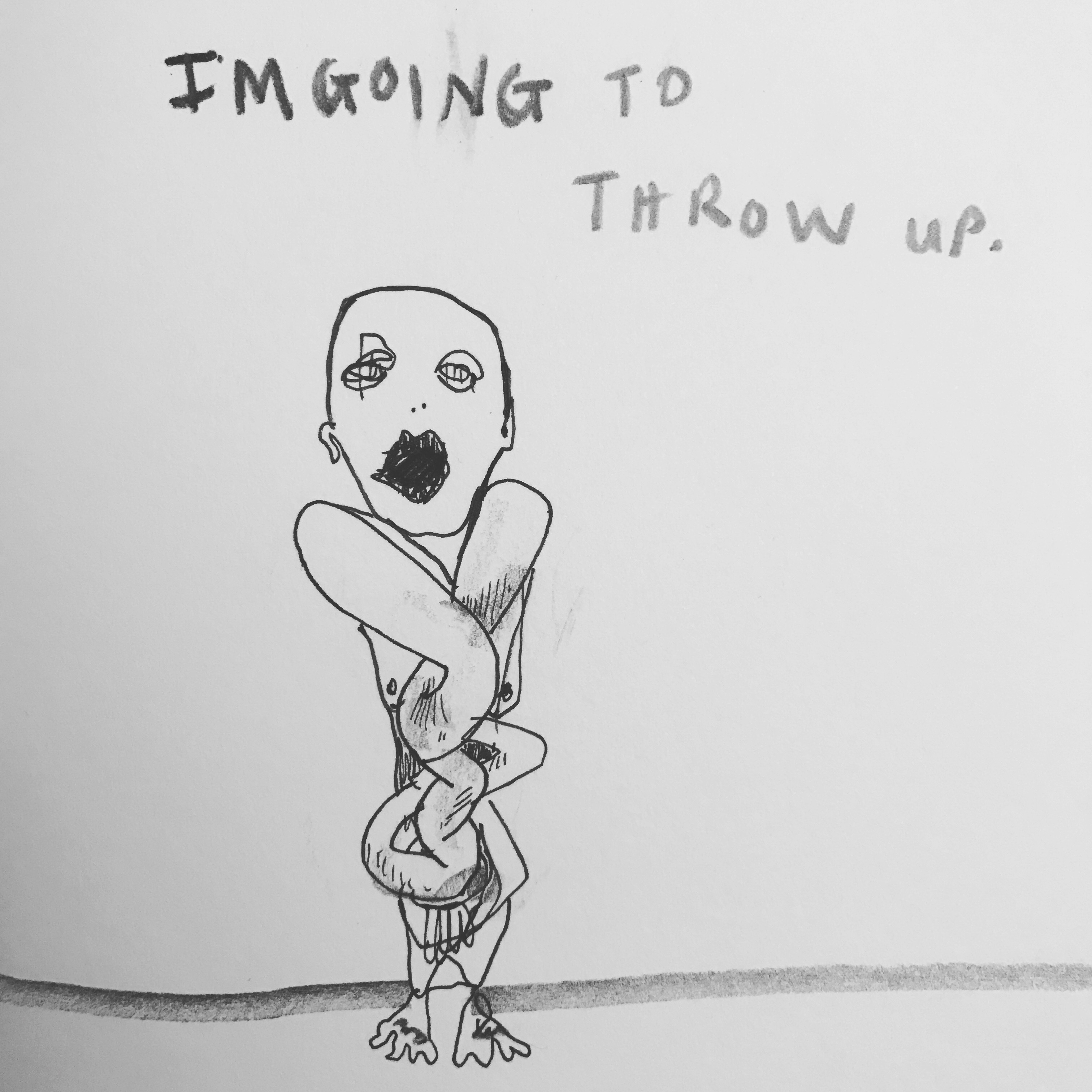 3024x3024 I'm Going To Throw Up' How I Draw My Anxiety Blueprint - M And M Drawing