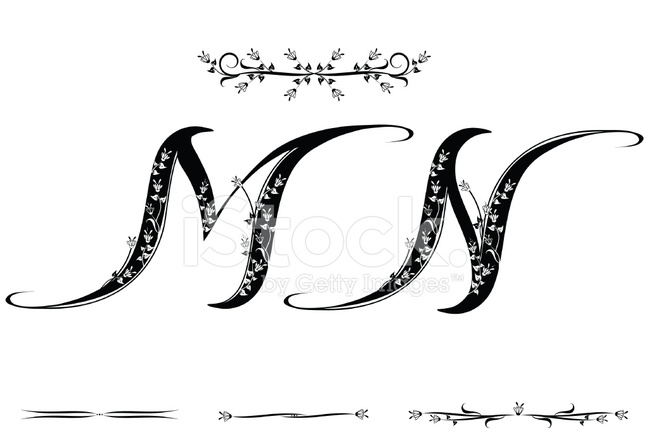 649x440 Letter M And N Stock Vector - M And M Drawing
