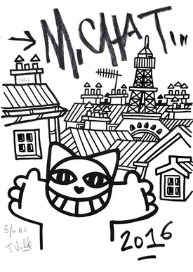 275x387 M Chat Buy Original Art Online Artsper - M And M Drawing