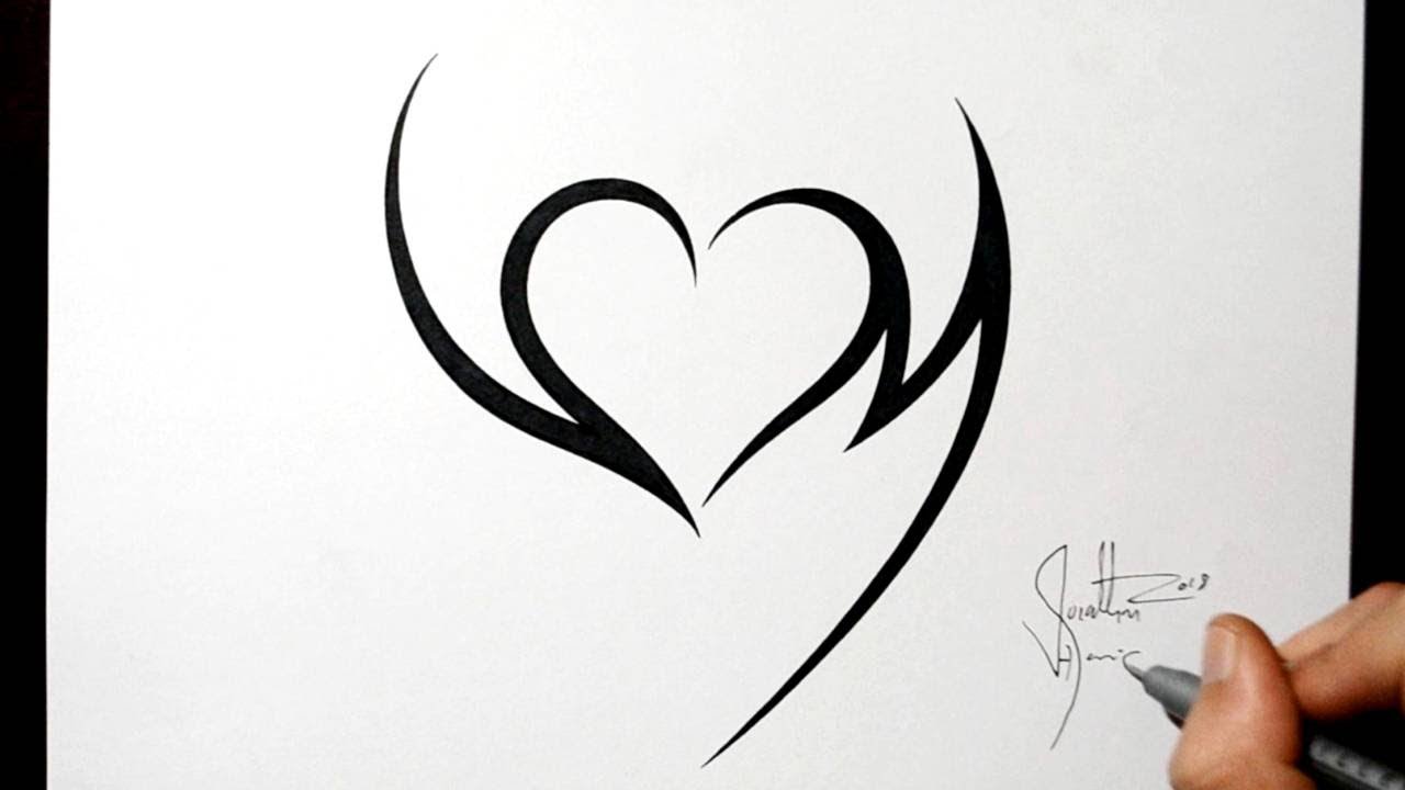 1280x720 Combining Initials V And M With A Heart - M And M Drawing