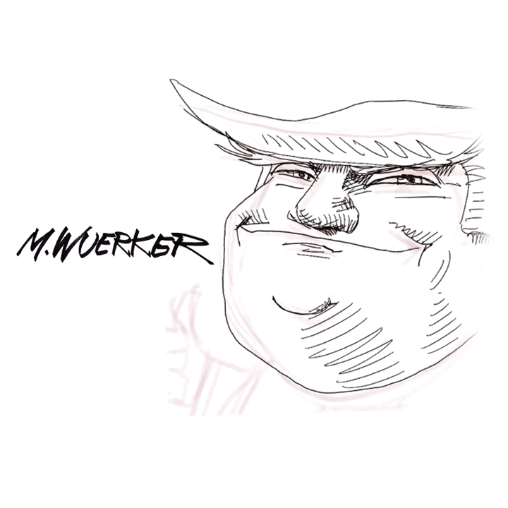 720x720 Drawing Trump - M Drawing