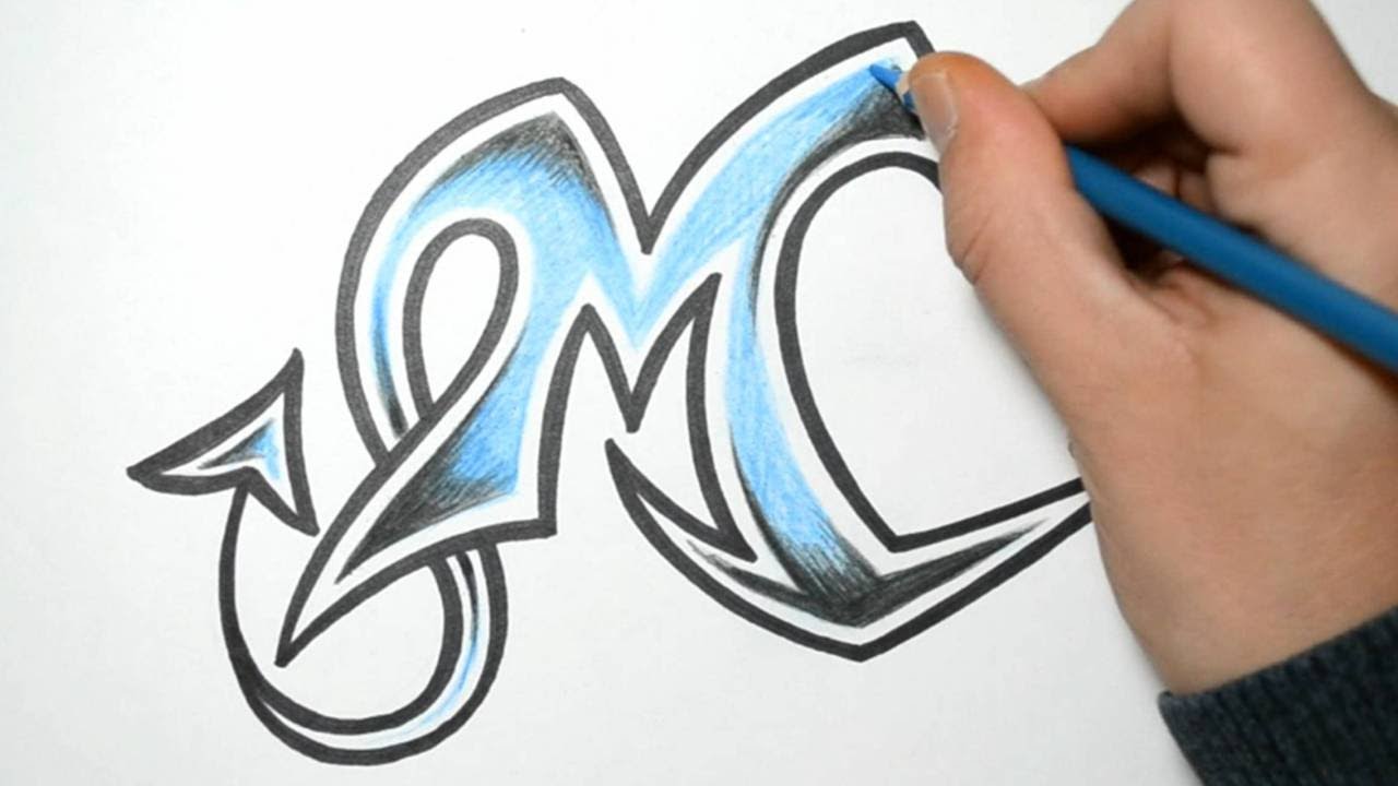 1280x720 How To Draw Wild Graffiti Letters - M Drawing