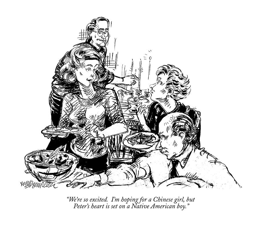 899x777 We're So Excited I'm Hoping For A Chinese Girl Drawing - M Drawing