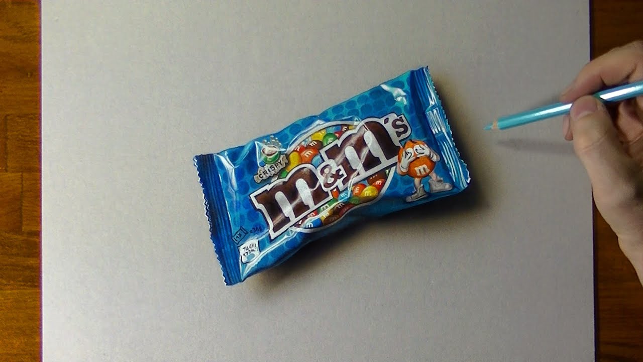 1280x720 Drawing Time Lapse A Bag Of Mampm - M&M Drawing