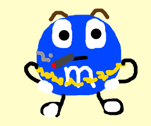 300x250 Gangster Mampm Drawing - M&M Drawing
