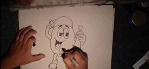 300x140 How To Draw A Gangster Mampm Graffiti Character Graffiti Urban - M&M Drawing