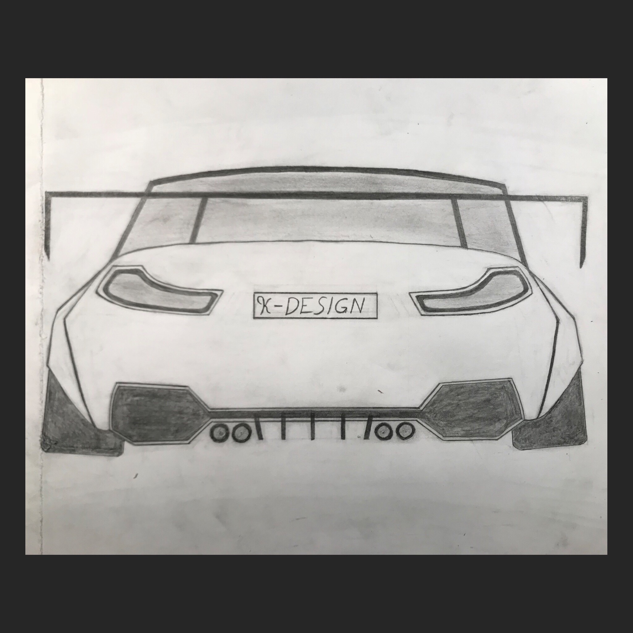 2048x2048 Custom Bmw Wide Body Drawing - M4 Drawing