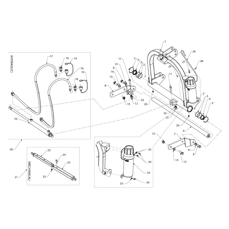 800x800 Wessex Ss Hex Nut - M4 Line Drawing