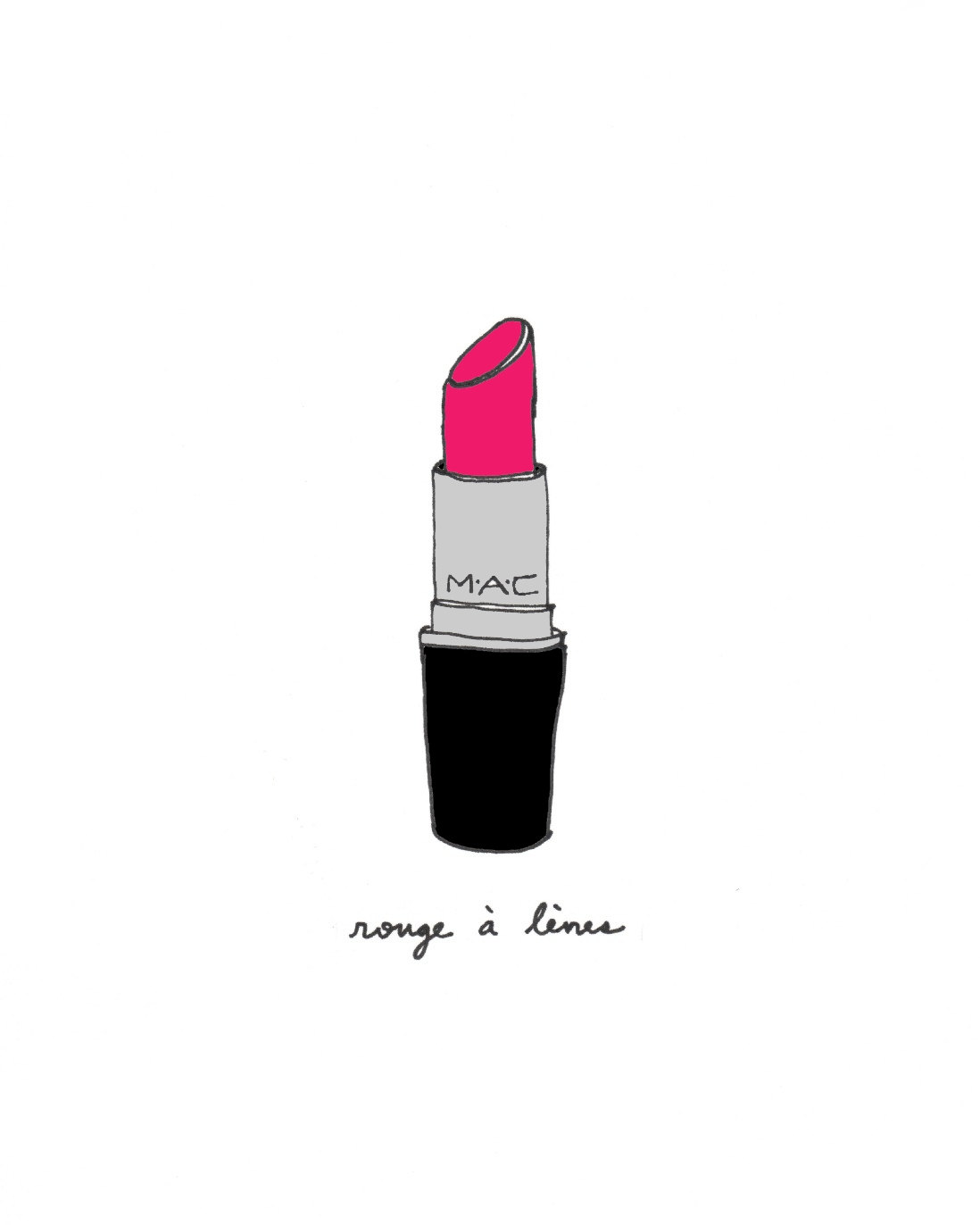 1098x1372 mac lipstick illustration - Mac Lipstick Drawing