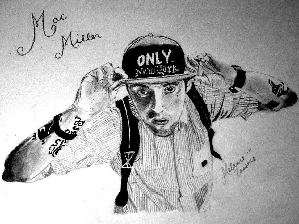 968x725 My Mac Miller Drawing My Art Drawings, Art, Mac Miller - Mac Miller Drawing