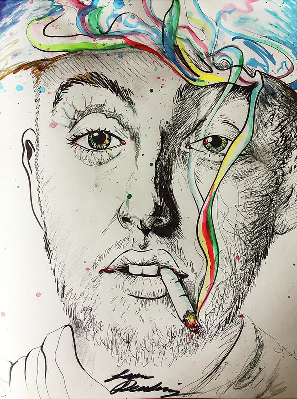 Mac Miller Drawing At Paintingvalley Com Explore Collection Of