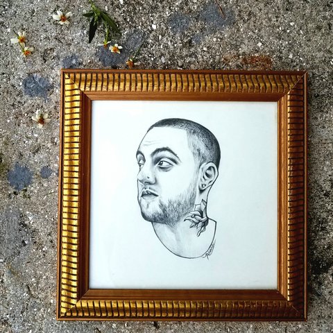 480x480 Original Mac Miller Drawing Will Come - Mac Miller Drawing