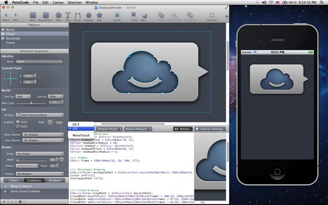 640x400 paintcode app converts vector graphics into ios os x code cult - Mac Vector Drawing