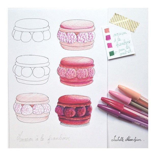 612x612 Macaron Drawing - Macaron Drawing